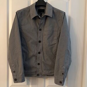 Banana Republic Men's Slate Gray Button-Up Work Jacket